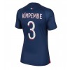 Paris Saint-Germain Presnel Kimpembe #3 Hjemmedrakt Kvinner 2023-24 Kortermet